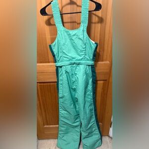 Vintage 1970s Sportscaster Teal Two-Tone Ski Suit Size M RARE